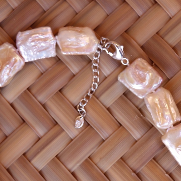 Pearl necklace with sterling clasp. great luster - Picture 5 of 7